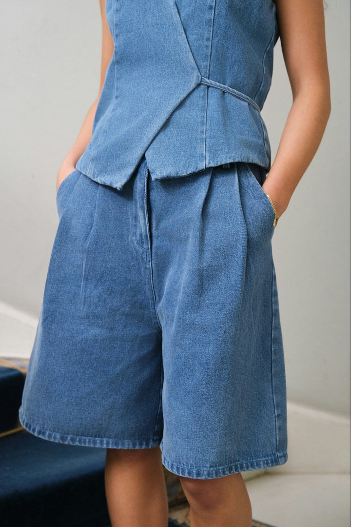 Neo Noir - Rosel Denim Shorts 168984 - 140 - Blue Shorts 