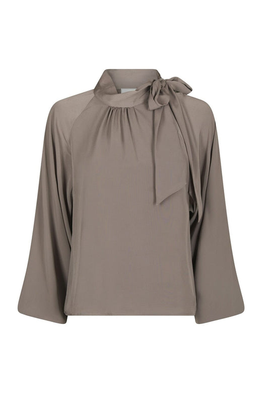 Neo Noir - Saline Blouse 170979 - 189 - Warm Grey