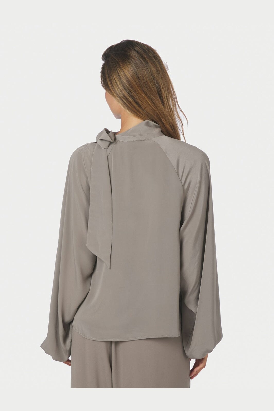 Neo Noir - Saline Blouse 170979 - 189 - Warm Grey