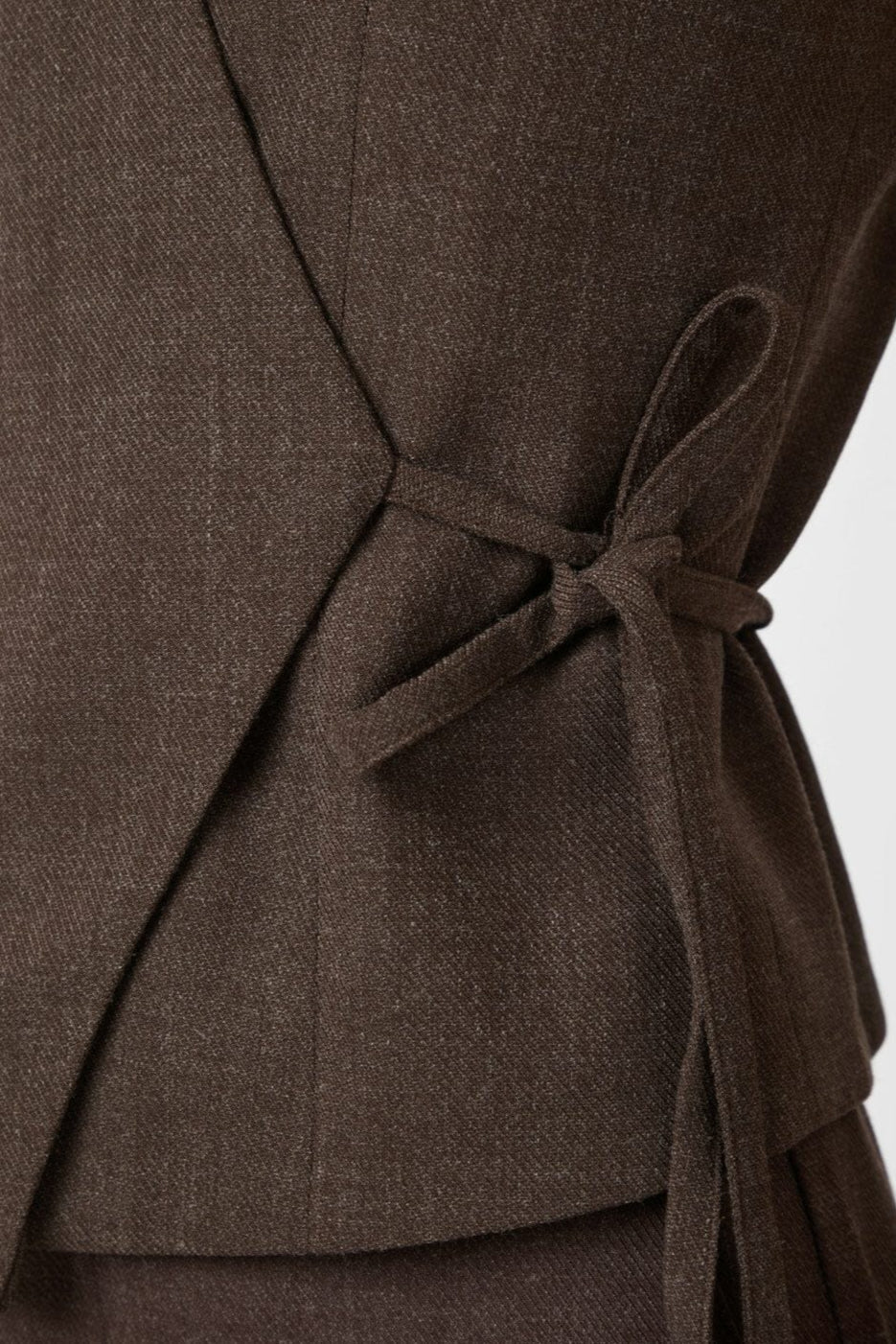 Neo Noir - Samara Melange Waistcoat 165293 - 205 - Brown Melange