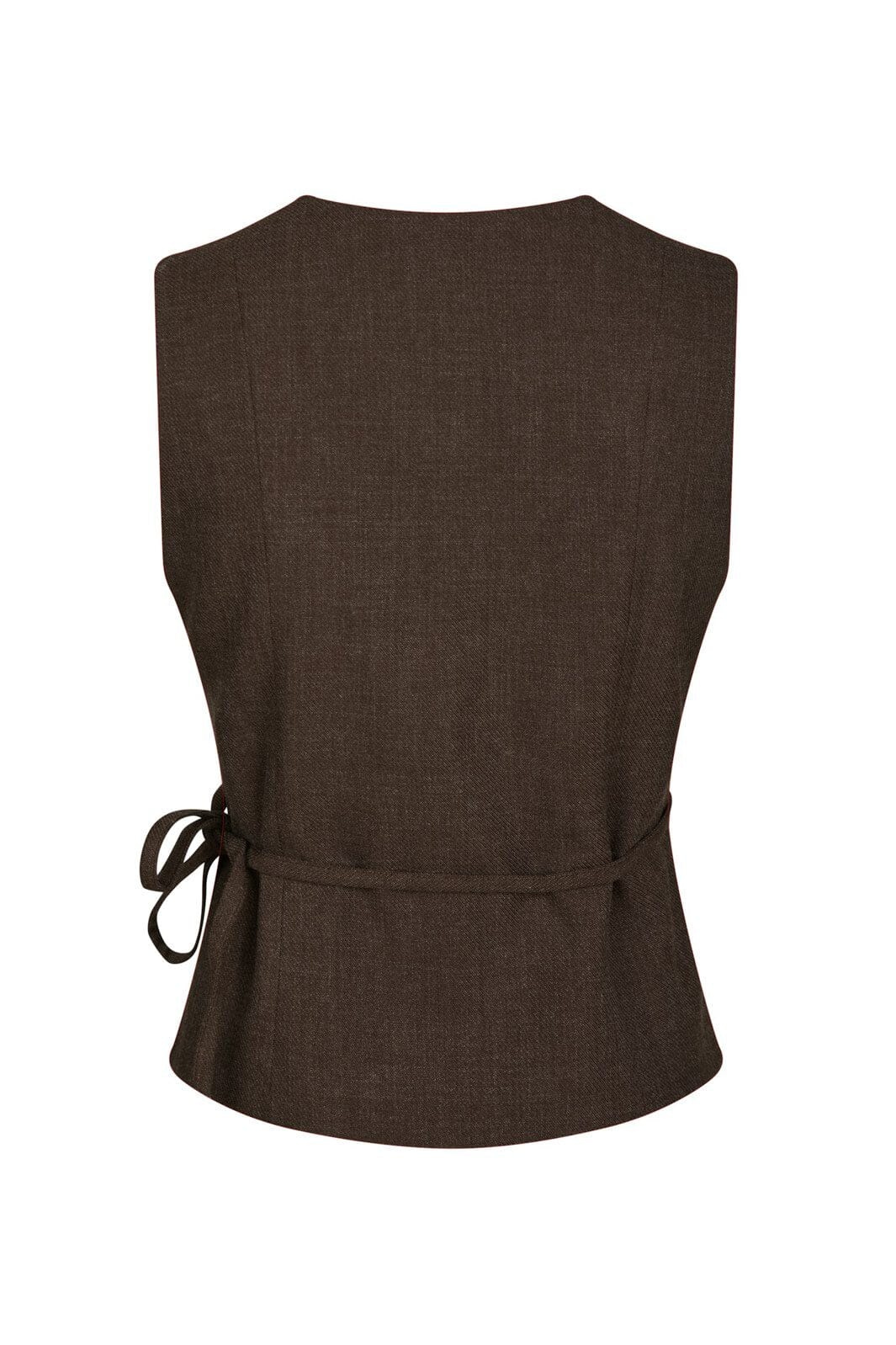 Neo Noir - Samara Melange Waistcoat 165293 - 205 - Brown Melange