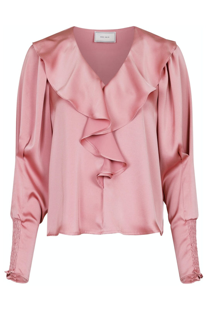 Neo Noir - Sandie Sateen Blouse - Light Pink