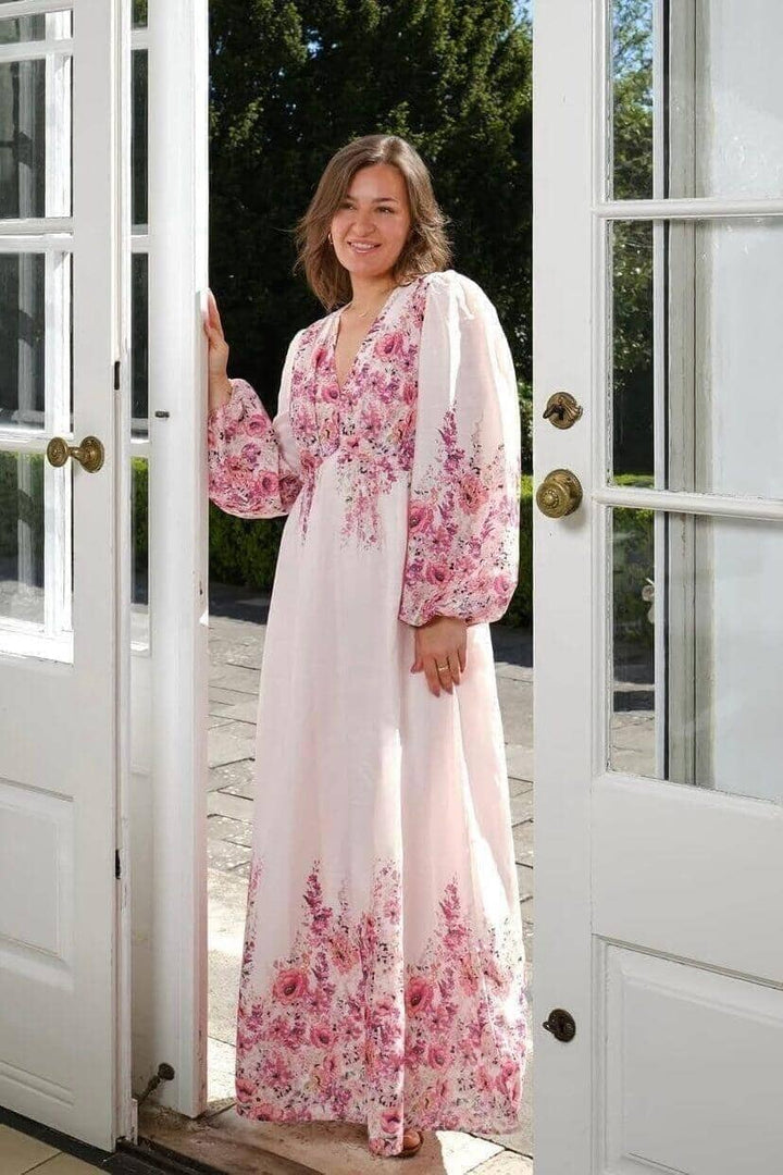 Forudbestilling - Neo Noir - Silfi Flower Print Dress 164828 - 165 - Rose Kjoler 