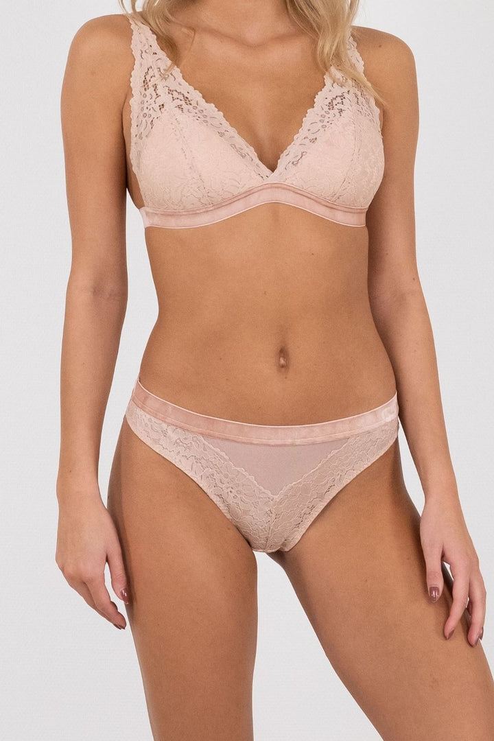 Neo Noir - Skin blueberry Bra - Nude