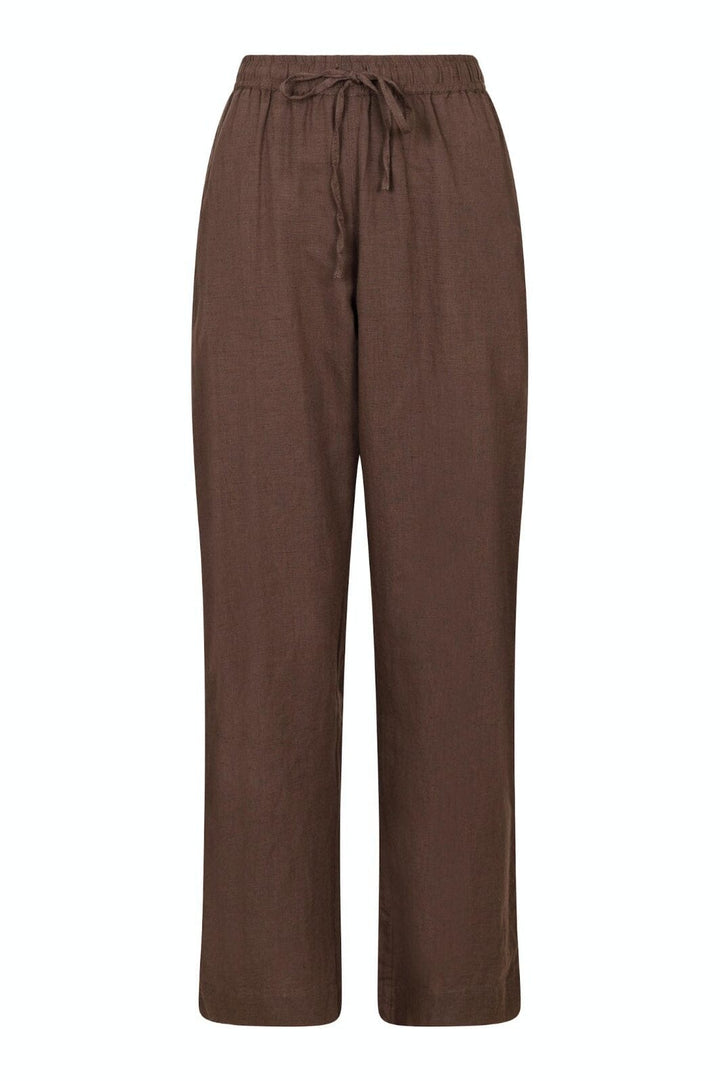 Voorbestelling - Neo Noir - Sonar Linen Pants - Brown