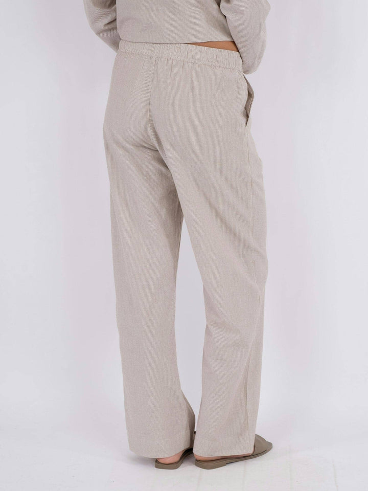 Neo Noir - Sonar Mini Stripe Pants - Sand