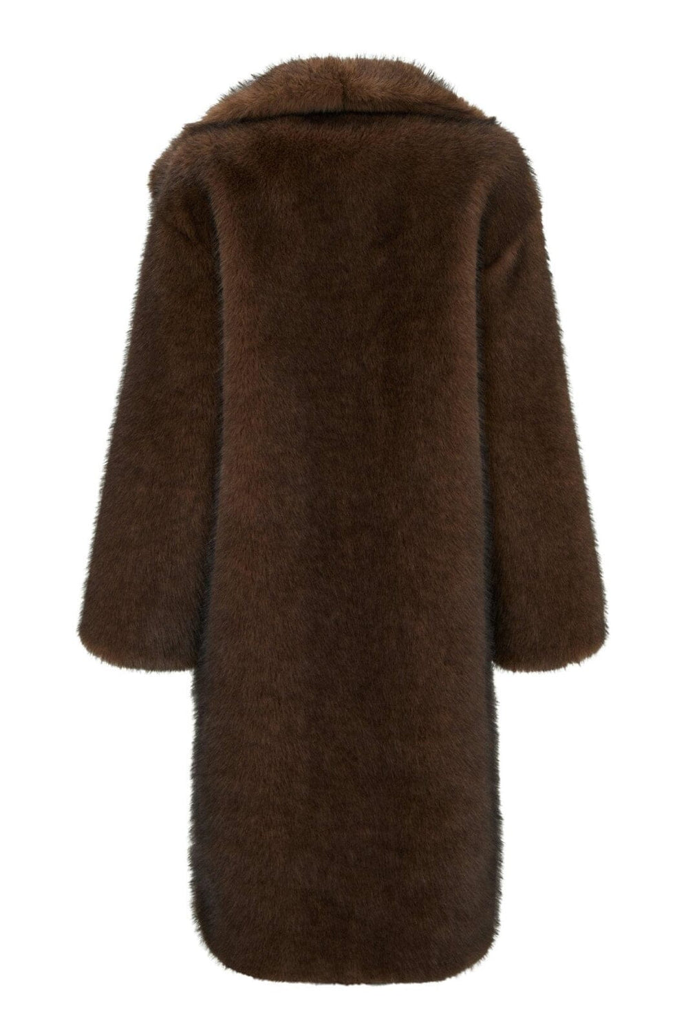 Neo Noir - Stephanie Faux Fur Long Jacket 165375 - 210 - Brown