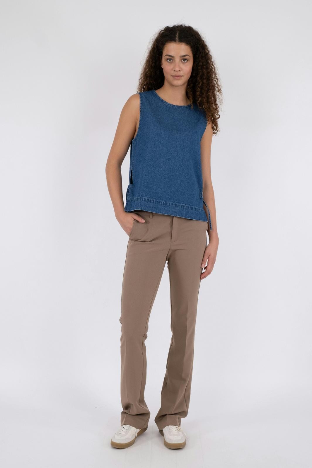 Neo Noir - Svetlana Denim Top - Blue