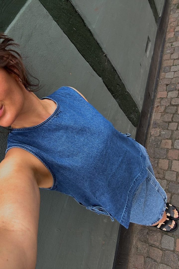 Neo Noir - Svetlana Denim Top - Blue