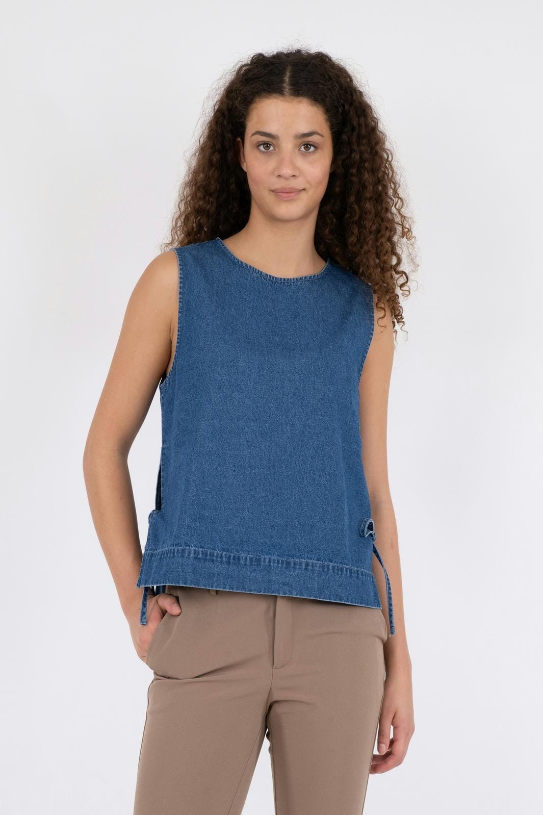 Neo Noir - Svetlana Denim Top - Blue