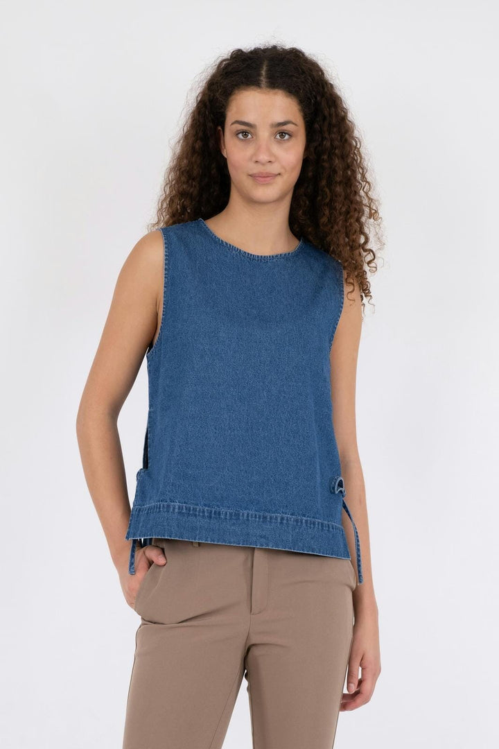 Neo Noir - Svetlana Denim Top - Blue