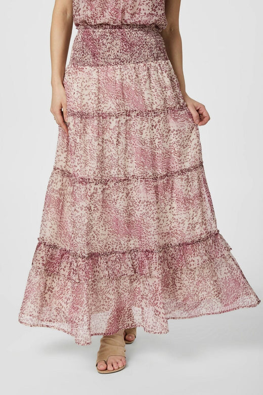 Neo Noir - Todo Blur Graphic Skirt 166060 - 823 - Evening Rose