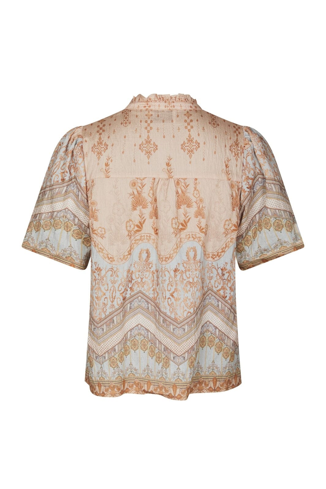 Neo Noir - Torana Flower Border Blouse 169345 - 618 - Flower Peach