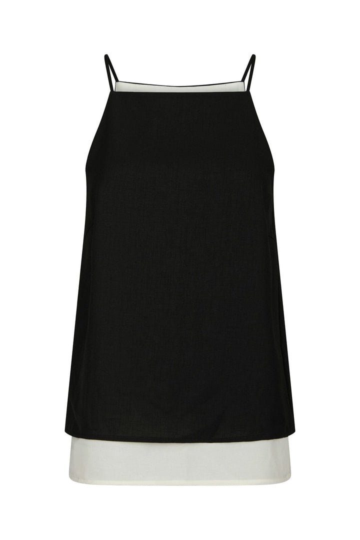 Neo Noir - Toril Chiffon Top 168485 - 100 - Black