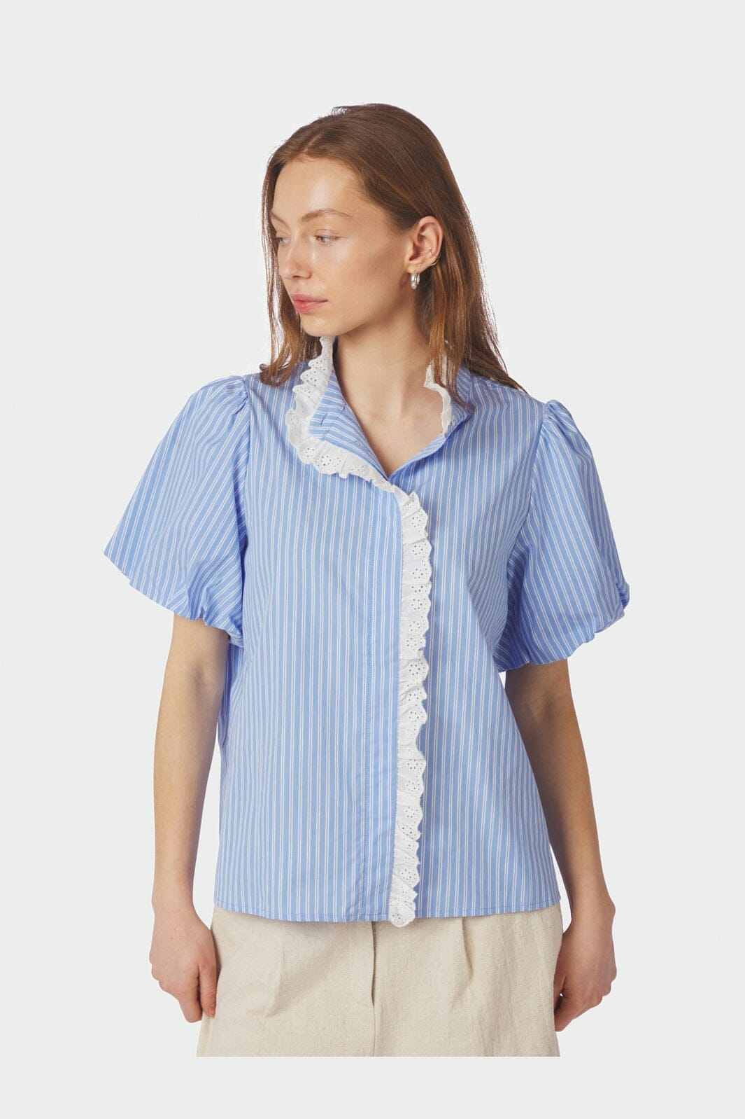 Neo Noir - Ulia Stripe Blouse 169111 - 375 - Blue Stripe