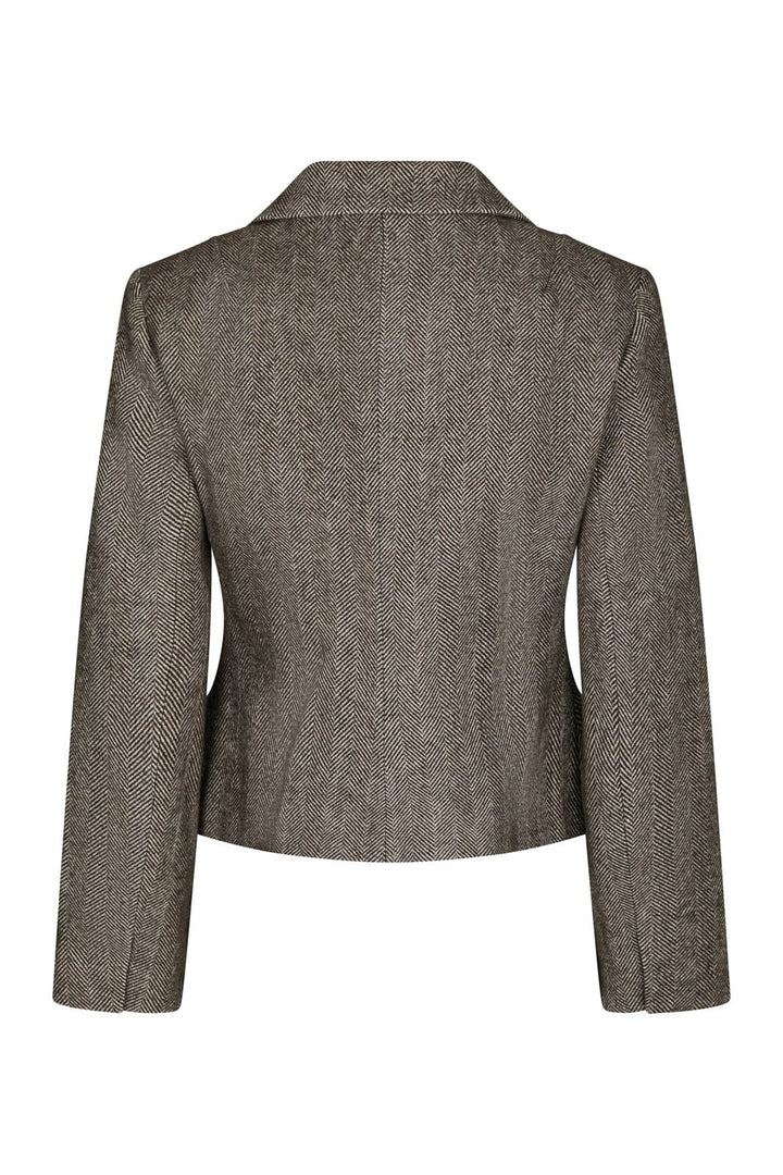 Neo Noir - Valia Herringbone S Blazer 168314 - 676 - Dark Brown