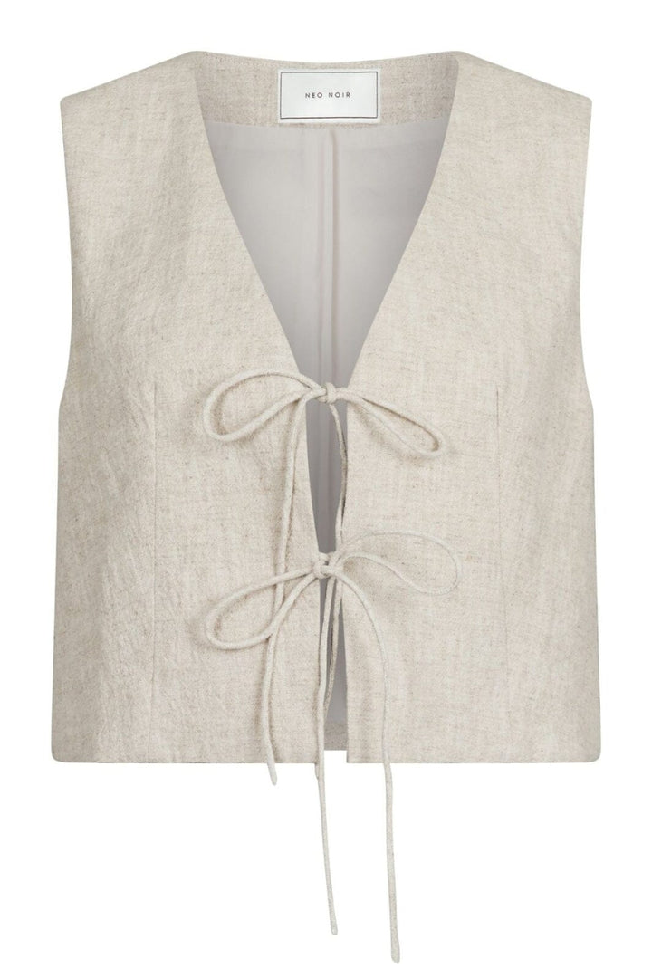 Neo Noir - Varsa Ramie Waistcoat - Natural