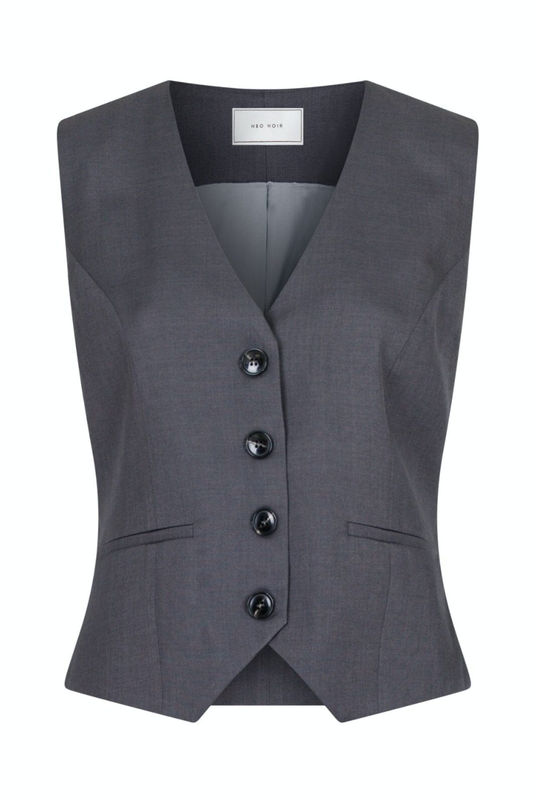 Neo Noir - Vendetta Melange Vest - Dark Grey