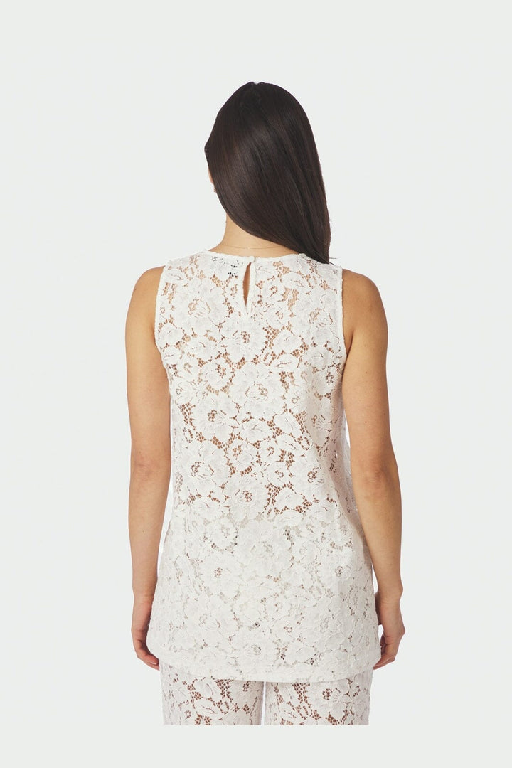 Neo Noir - Vivien Lace Top 168791 - 121 - Off White
