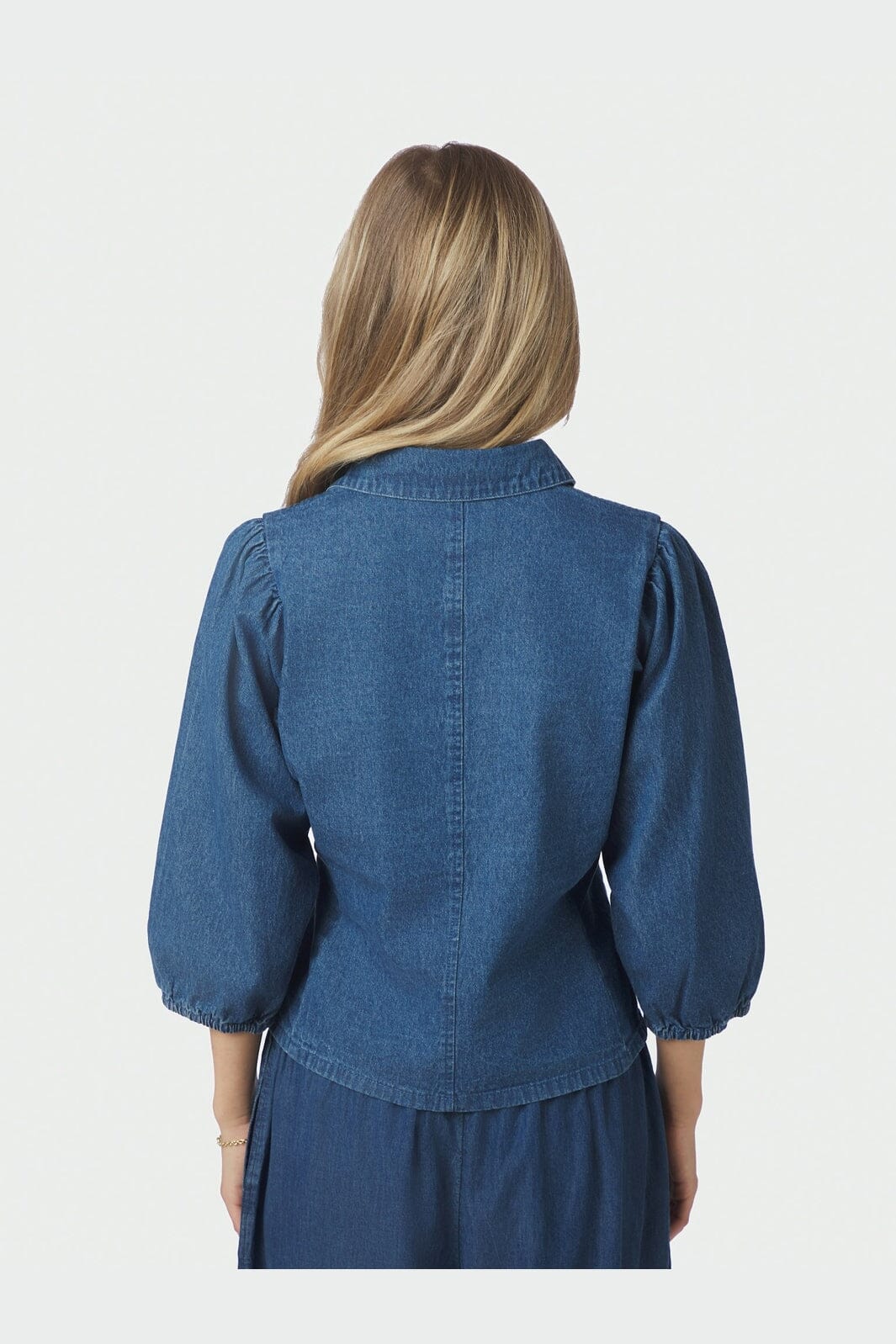 Neo Noir - Wandana Denim Blouse 167092 - 140 - Blue