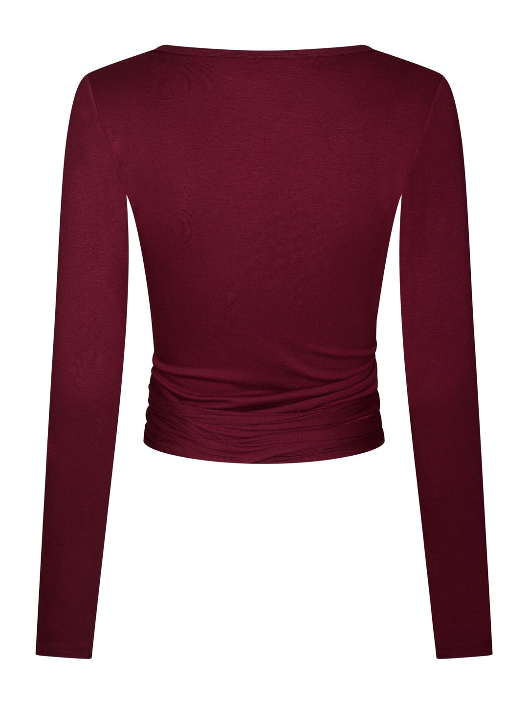 Neo Noir x Molly&My Athleisure - Nia Jersey Wrap Blouse 165501 - 162 - Bordeaux Bluser 