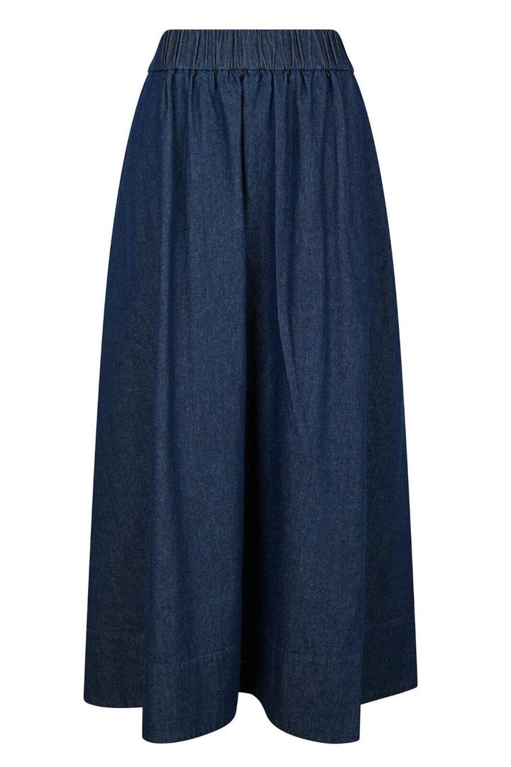 Neo Noir - Yara Denim Long Skirt - Dark Blue