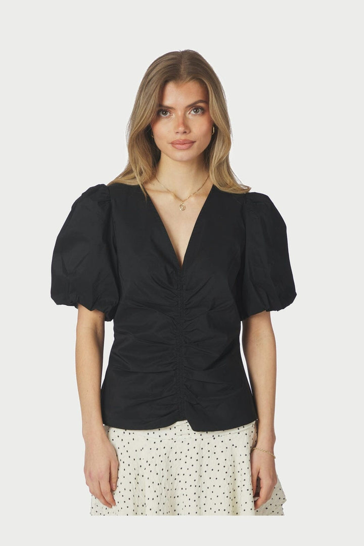 Neo Noir - Zaria Poplin Blouse 167568 - 100 - Black