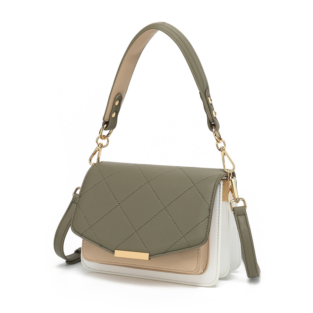 Noella - Blanca Bag Medium - 750 Army/White/Beige