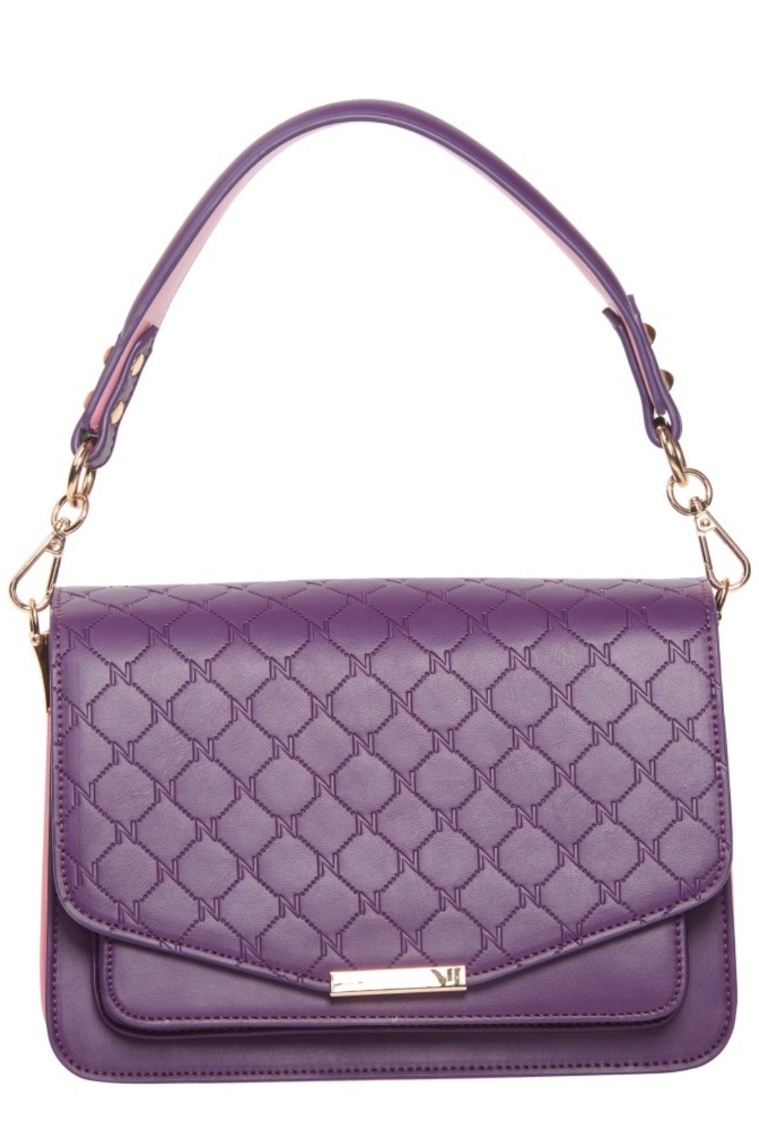 Noella - Blanca Multi Compartment Logo Bag - Plum Light Pink