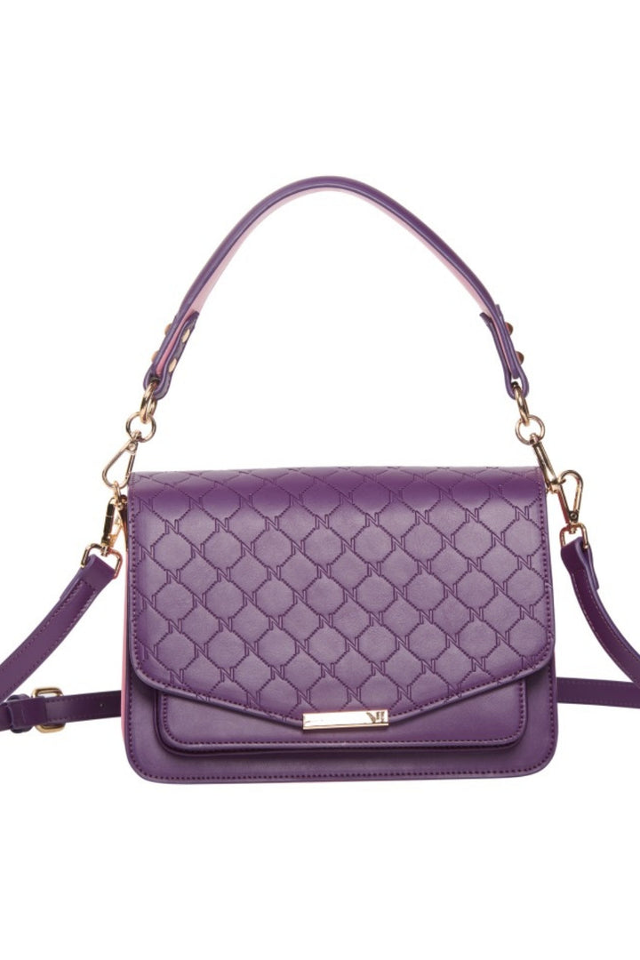 Noella - Blanca Multi Compartment Logo Bag - Plum Light Pink