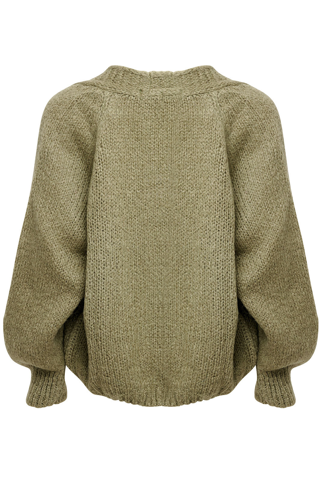 Noella - Fora Knit Cardigan - Army