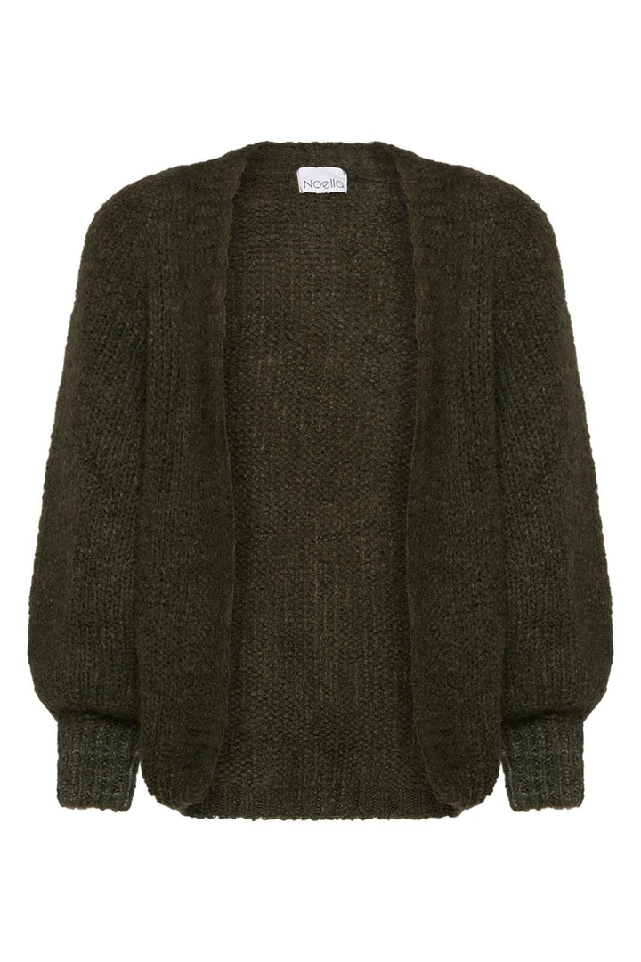 Noella - Fora Knit Cardigan - Dark Army