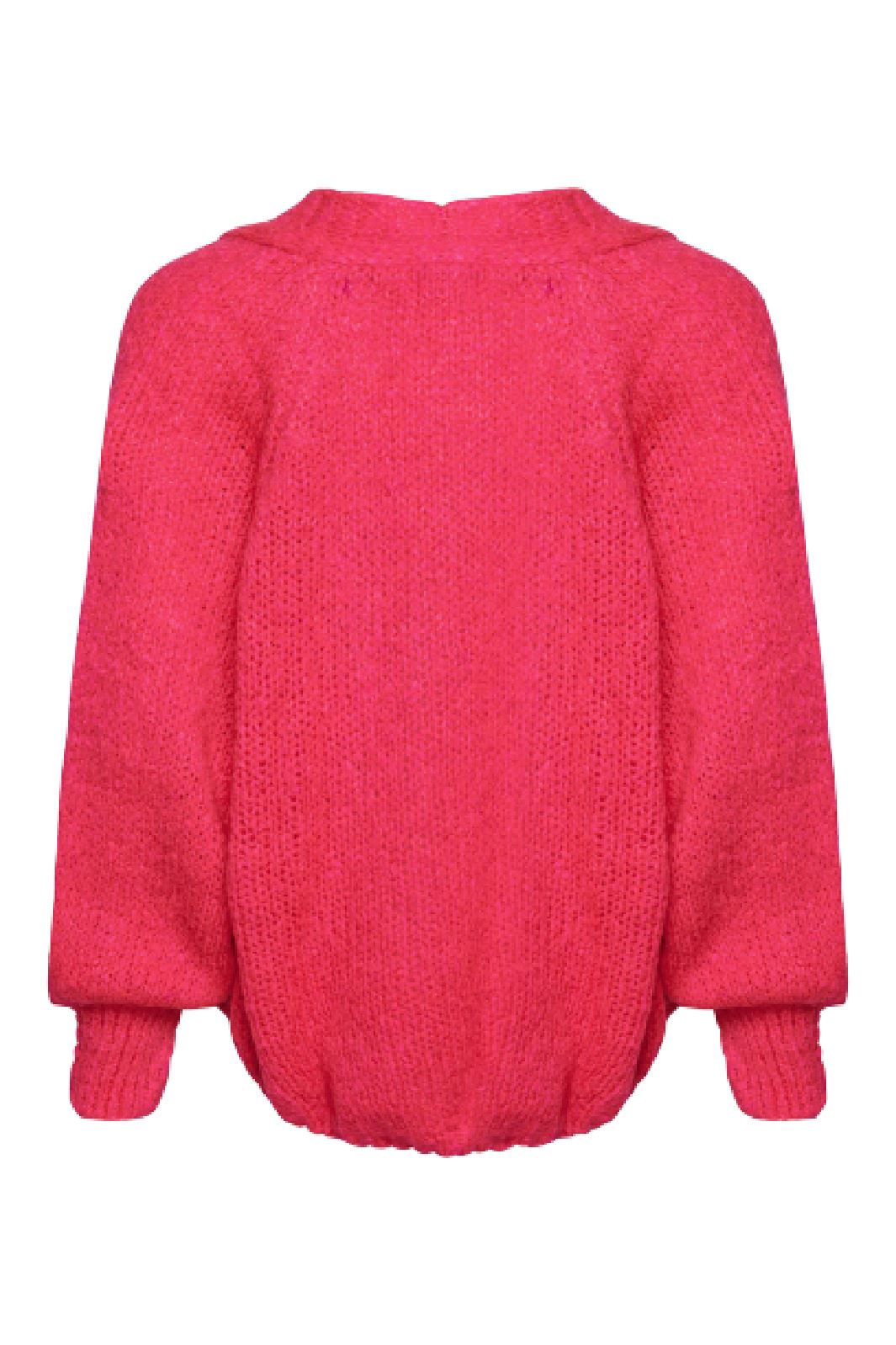 Noella - Fora Knit Cardigan - Poppy Pink