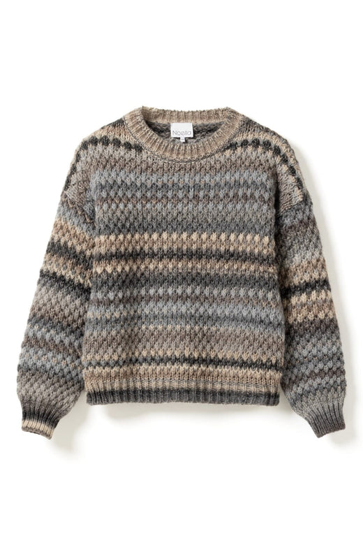 Noella - Gio Knit Sweater 12165005 - 906 - Light Grey Mix Strikbluser 