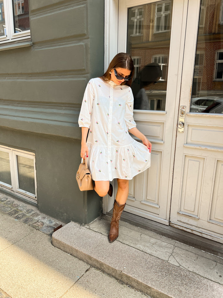 Noella - Imogene Dress - White Embroidery