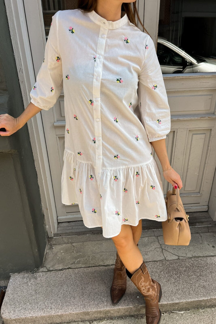 Noella - Imogene Dress - White Embroidery