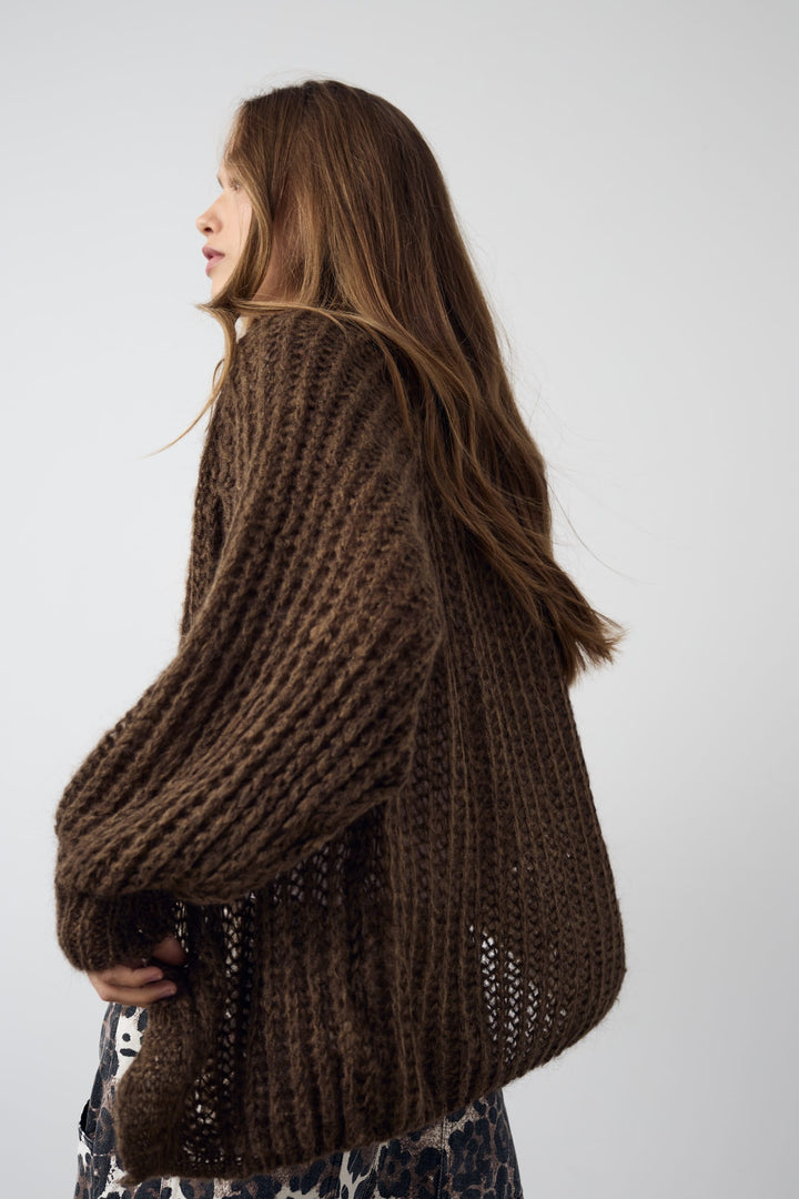 Noella - Joseph Knit Cardigan - 1286 Chocolate Melange