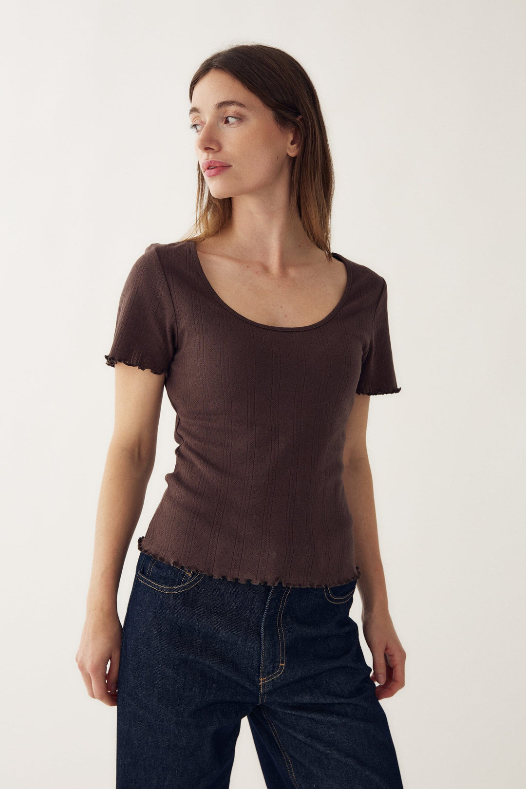 Noella - Julietta Top 10980020 - 674 - Chocolate T-shirts 