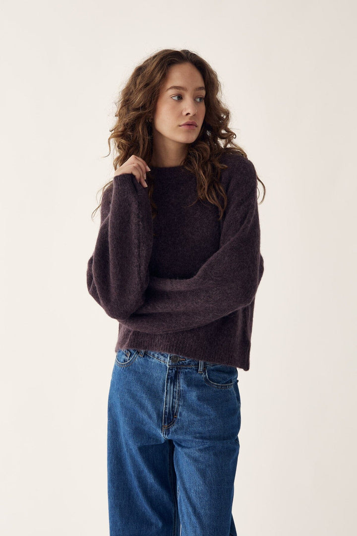 Noella - Kae Knit Cardigan 12940084 - 674 - Chocolate Cardigans 