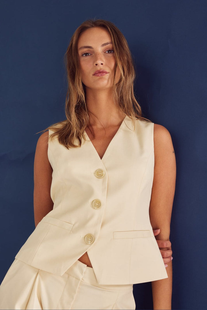 Noella - Kasaundra Vest 12700030 - 1322 - Butter