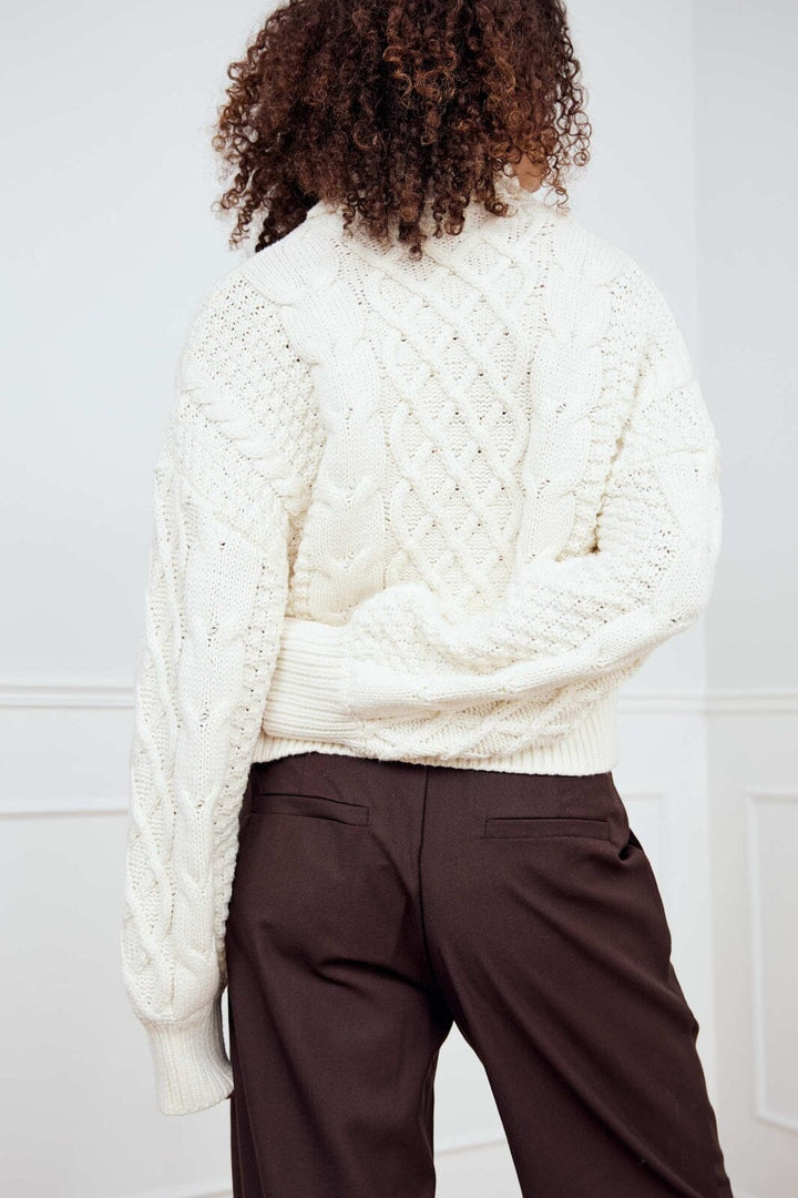 Noella - Lael Knit 13760002 - 974 - Ivory Strikbluser 