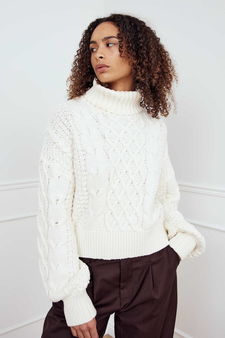 Noella - Lael Knit 13760002 - 974 - Ivory Strikbluser 