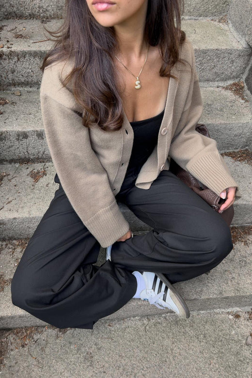 Noella - Lenyx Knit 13770001 - 1356 - Timber Brown Melange Strikbluser 