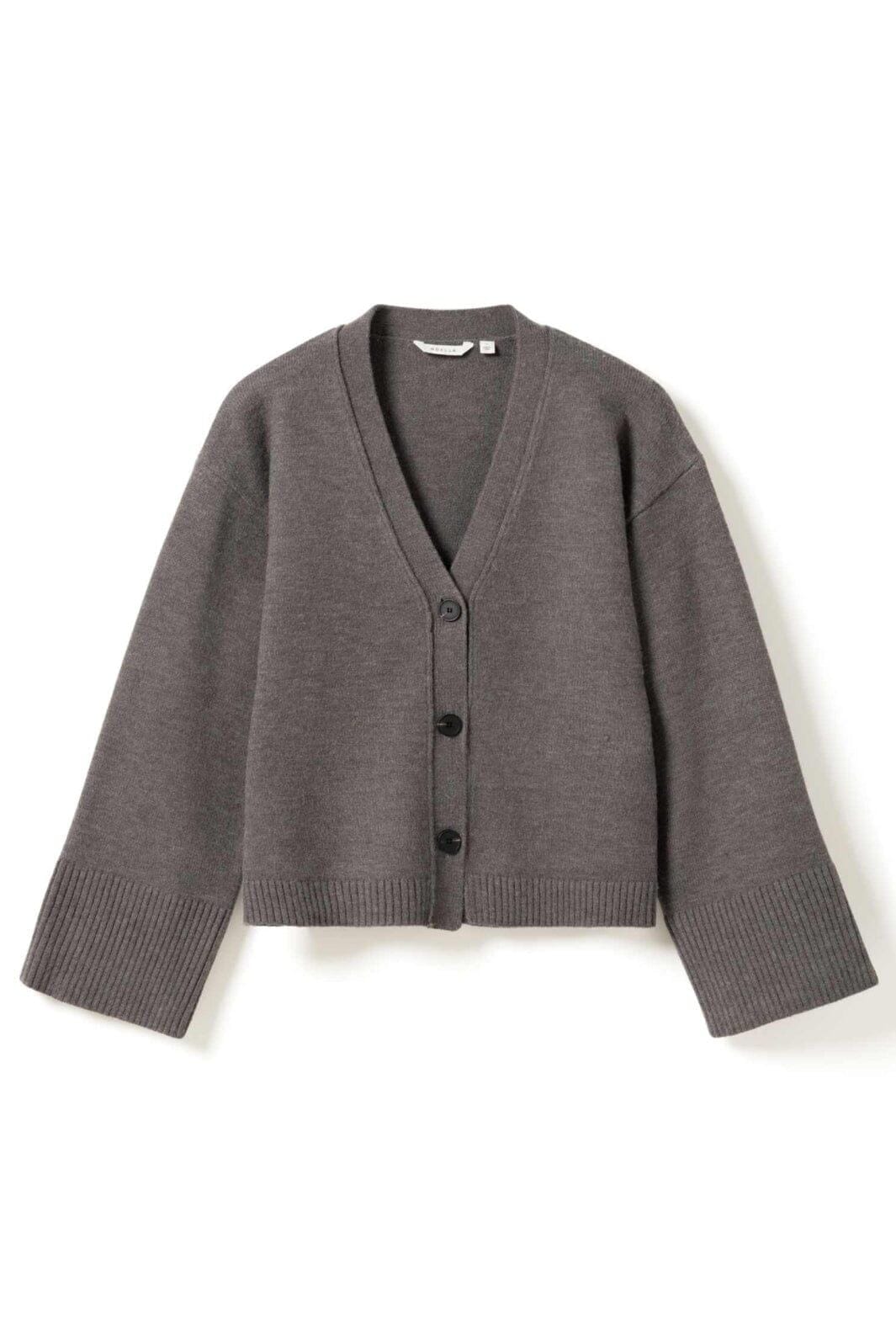 Noella - Lenyx Knit 13770001 - 972 - Medium Grey Mel. Cardigans 