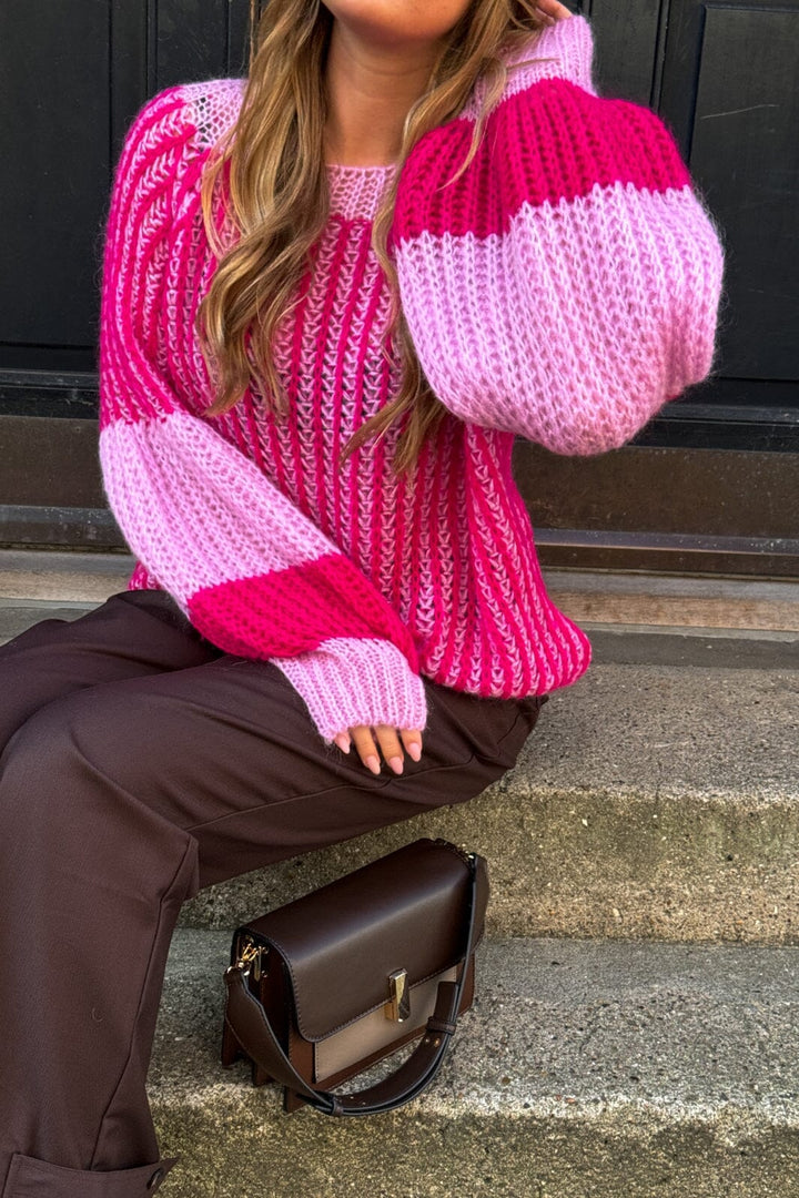 Noella - Liana Knit Sweater - 1035 Pink Bubblegum