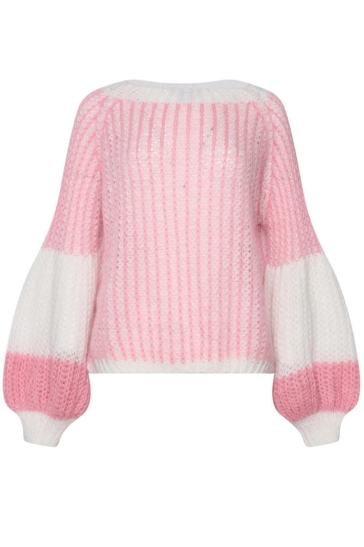 Noella - Liana Knit sweater - White/Rose