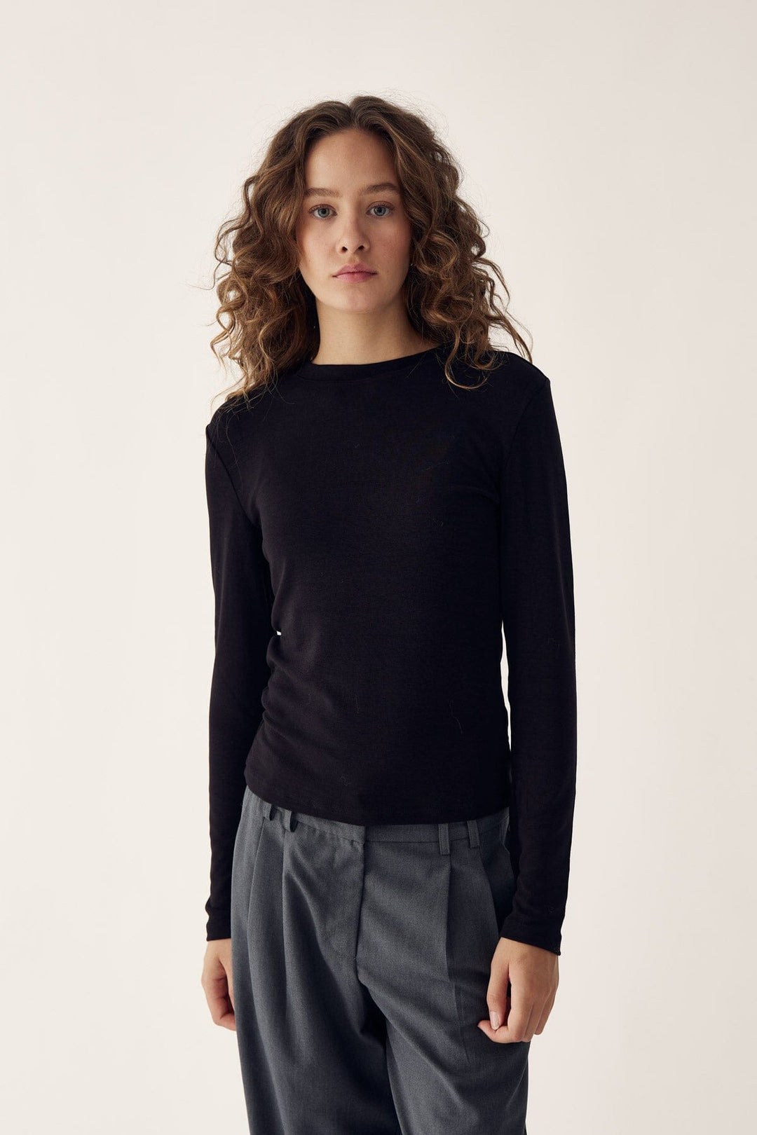 Noella - Lidie Ls Top 14090001 - 004 - Black Bluser 