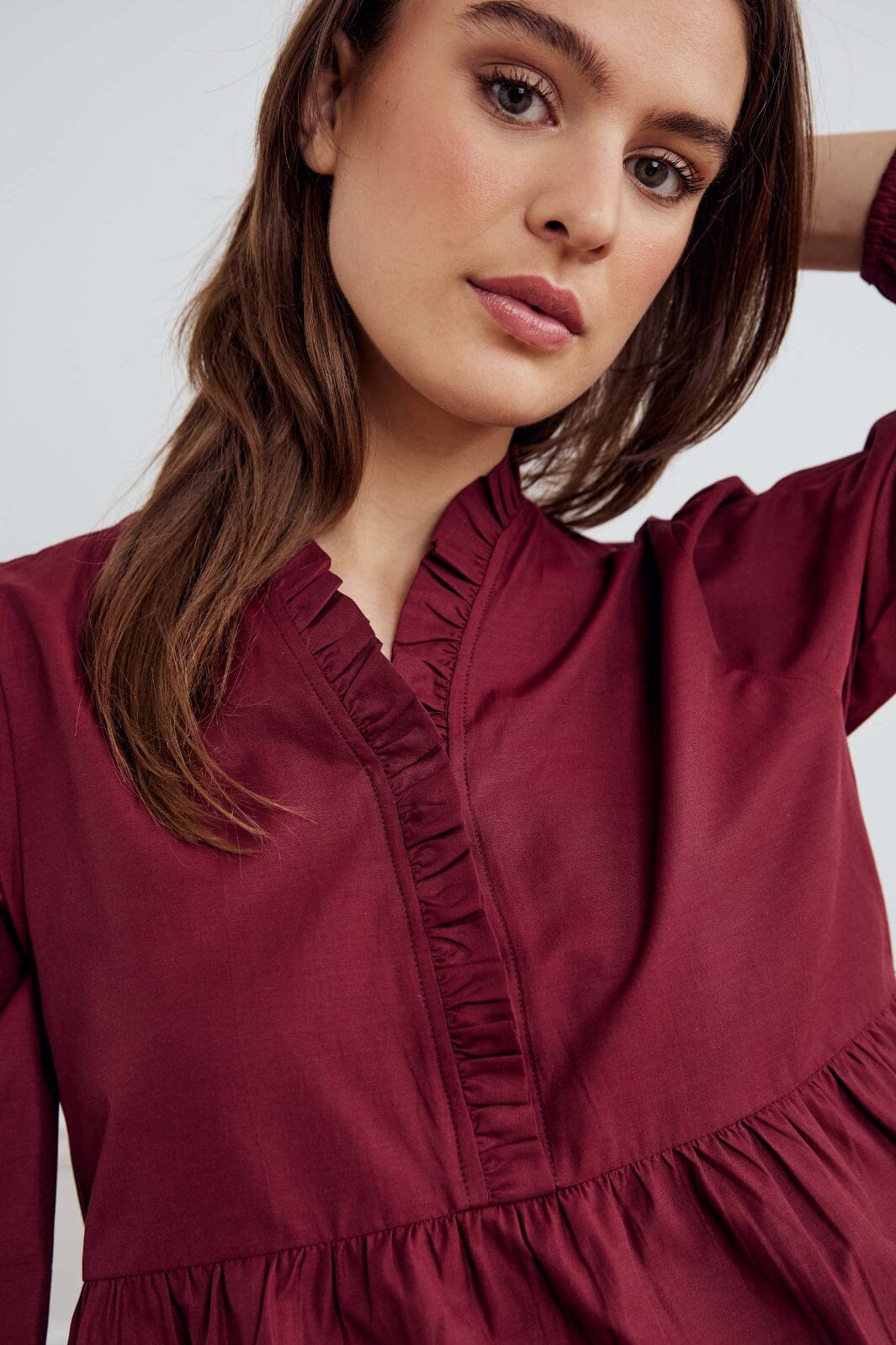 Noella - Matti Blouse 13820002 - 1355 - Dusty Mahogany