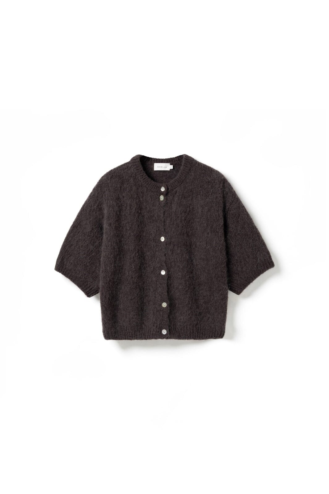 Noella - N-Kae Ss Knit Cardigan 15950003 - 674 - Chocolate