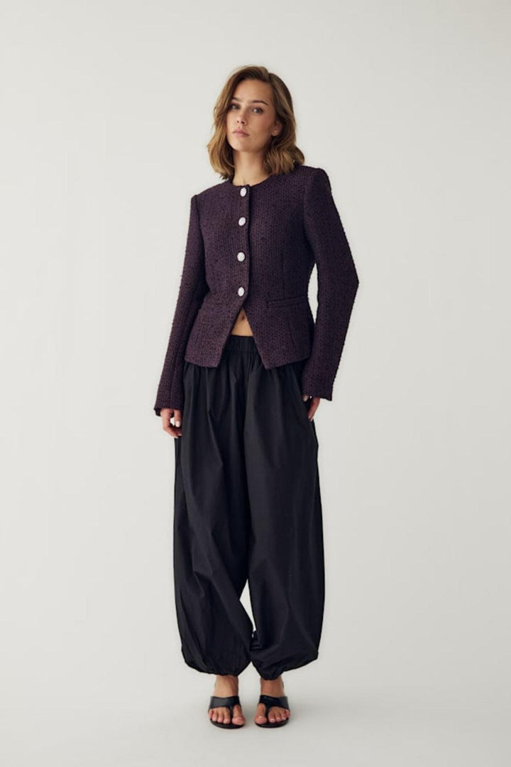 Noella - N-Kasaundra Ls Blazer 17180002 - 473 - Dark Plum Blazere 
